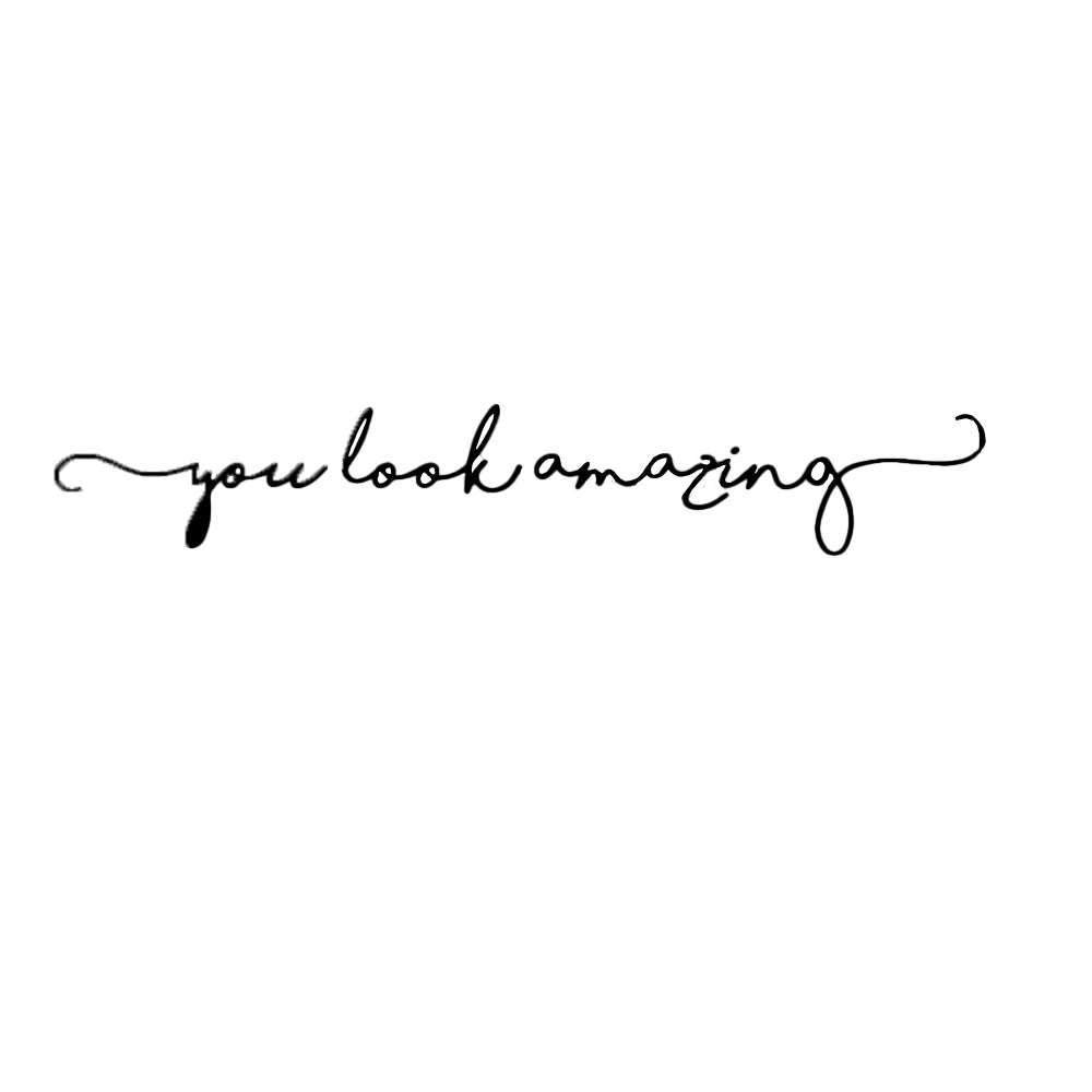 You Look Amazing Mirror Decal Vinyl Decal Mirror Bathroom Wall Decals Decor-Black