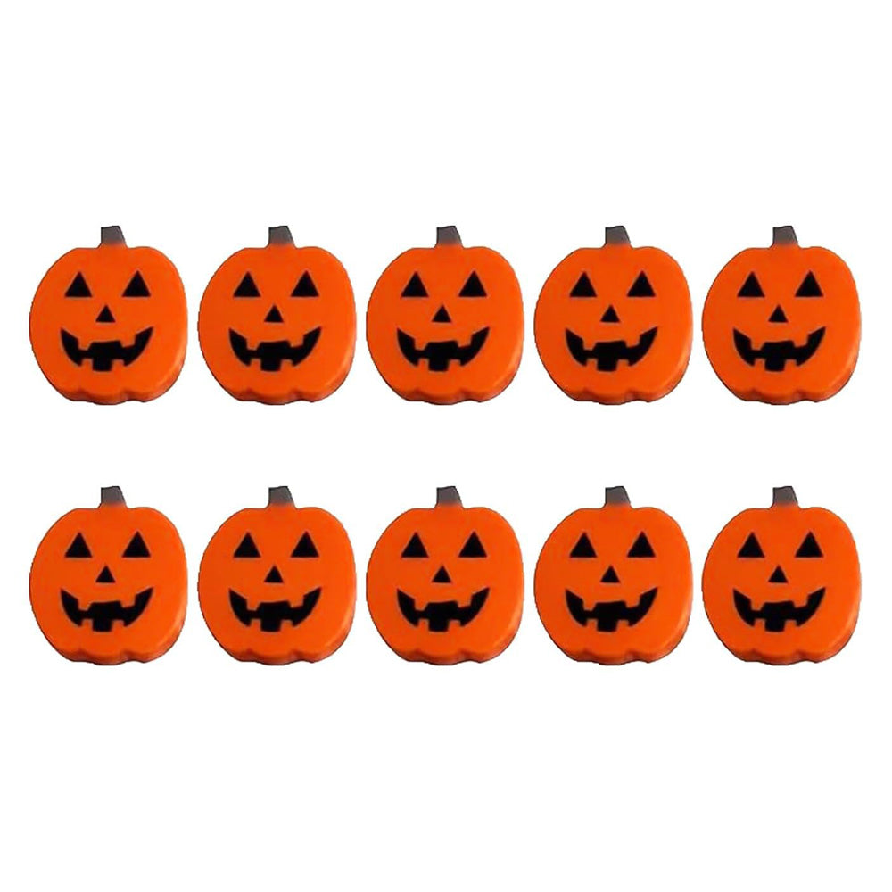 10 Pack Silicone Christmas Cabinet Knob Decoration Covers - Pumpkin