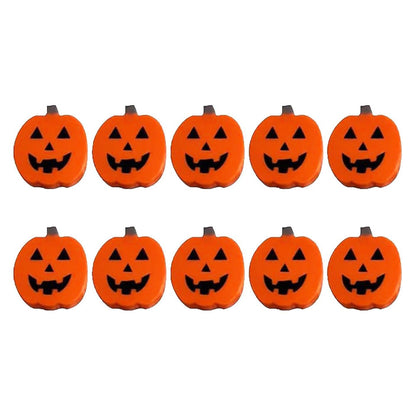 10 Pack Silicone Christmas Cabinet Knob Decoration Covers - Pumpkin