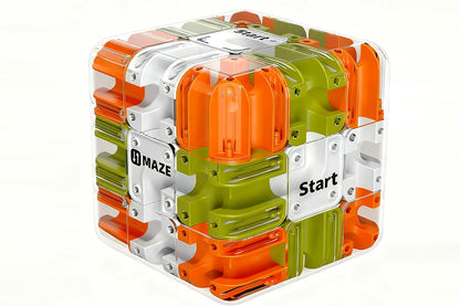 3D Rubik Race Game Educational Sensory Toys Rubik's Puzzle Brain Teaser-Orange