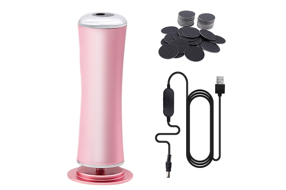 Electric Foot Grinding Dead Grinder Skin Foot File Callus Remover Pedicure Tool -Pink