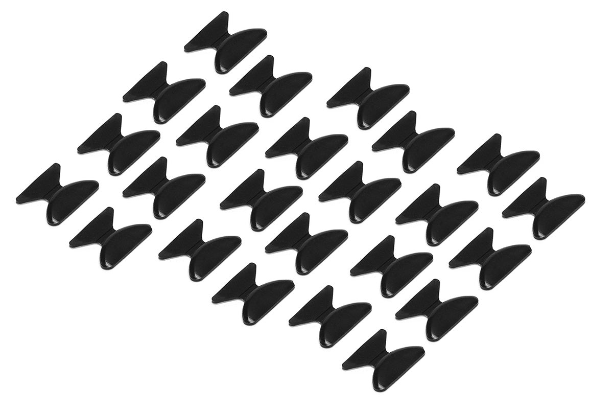 12 Pairs Eyeglass Nose Pads - Black