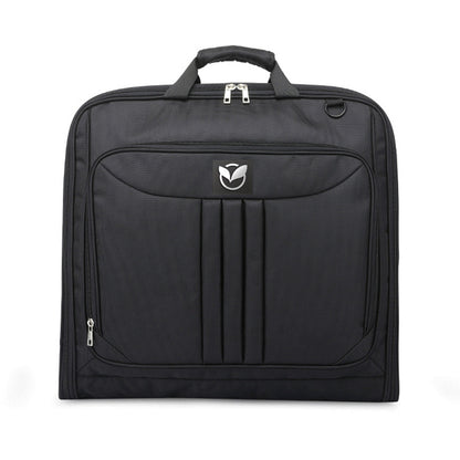 Foldable Garment Bag with Hanger and Shoulder Strap - Black