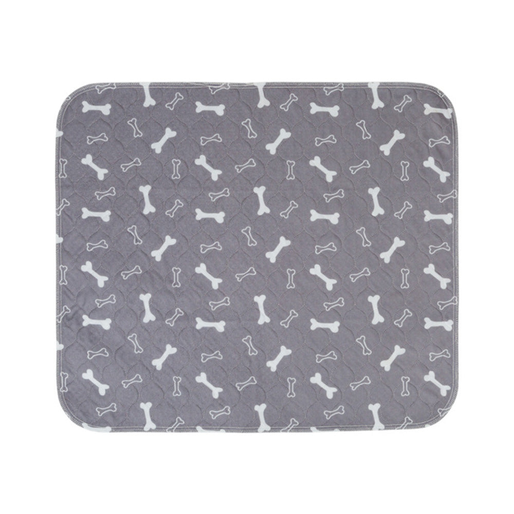 Washable Waterproof Reusable Dog Pee Pads Quick Absorbent Puppy Training Mat-Grey