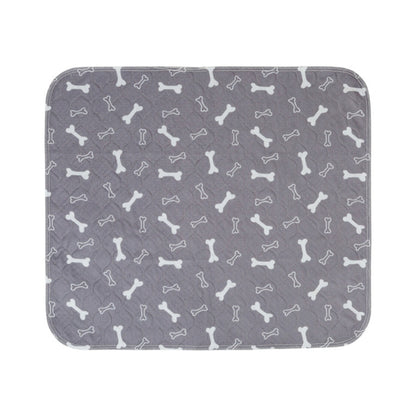 Washable Waterproof Reusable Dog Pee Pads Quick Absorbent Puppy Training Mat-Grey