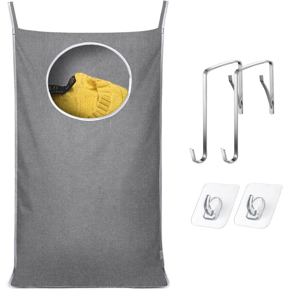 Hanging Laundry Hamper Bag Over the Door Hamper for Dirty Clothes and Toys