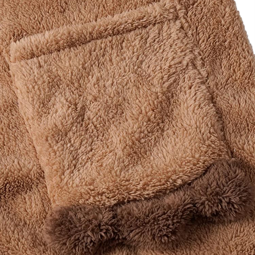 Women Hooded Pajamas Winter Sleepwear Plush Onesie Pajama with Pockets -Capybara