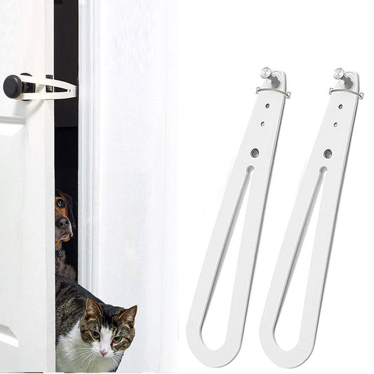 2pcs Children Proof Door Lock Cat Door Holder Latch Fast Flex Latch Strap Door Clip