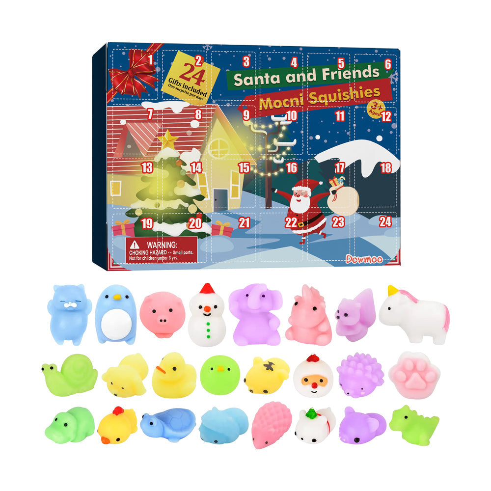 24 Days Christmas Countdown Advent Calendar with 24 Toys Christmas Gift Kids Xmas Gift