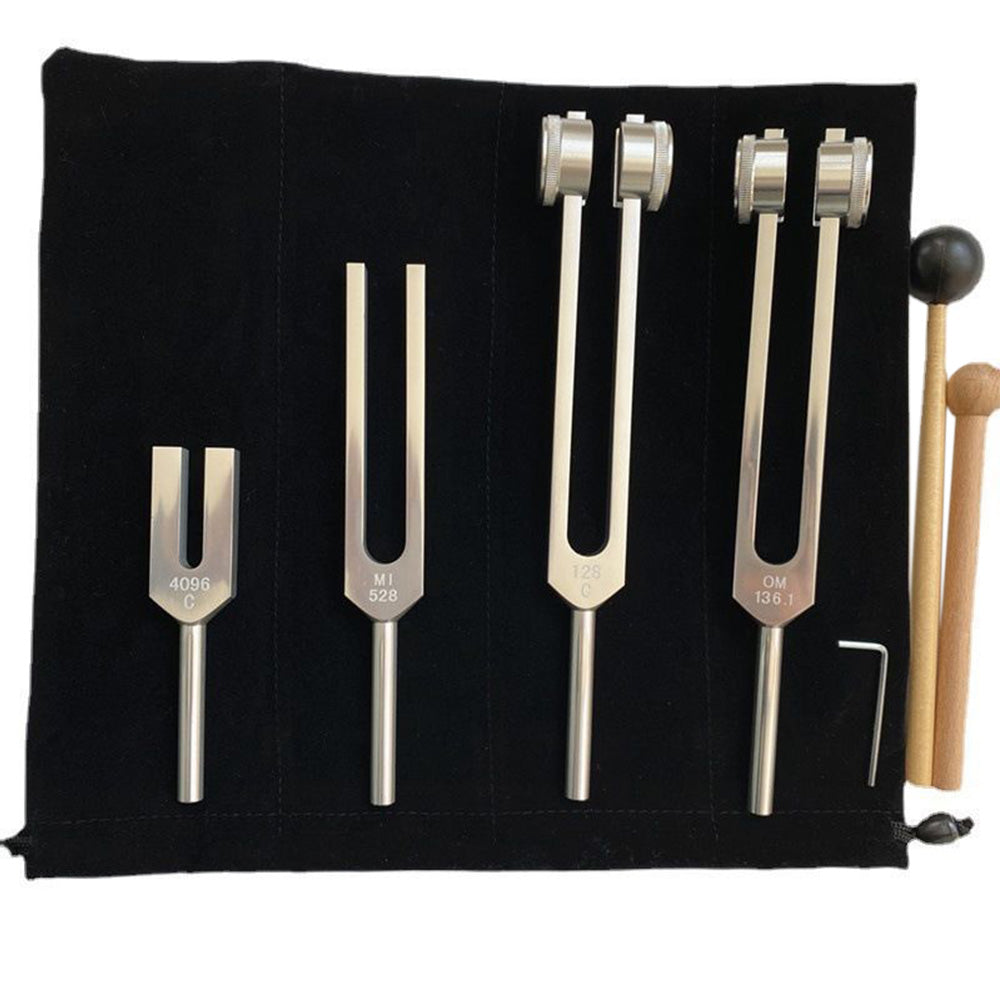 4PCS Tuning Fork Set with Mallet ¨C Sound Tool for Sensory Therapy