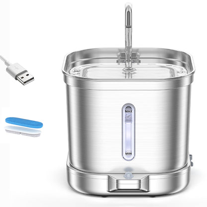 2L Stainless Steel Cat Water Fountain