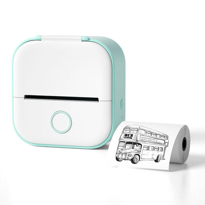 Phomemo T02 Mini Bluetooth Thermal Sticker Printer Portable Pocket Photo Printer Green