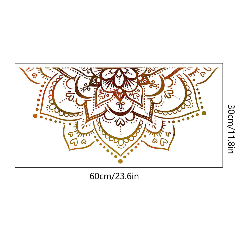2Pcs Mandala Wall Stickers Lotus Mandala Decals for Walls Flower Wall Sticker Removable Peel and Stick Wall Decals