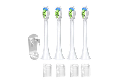 4Pcs Replacement Toothbrush Heads Compatible with Philips White