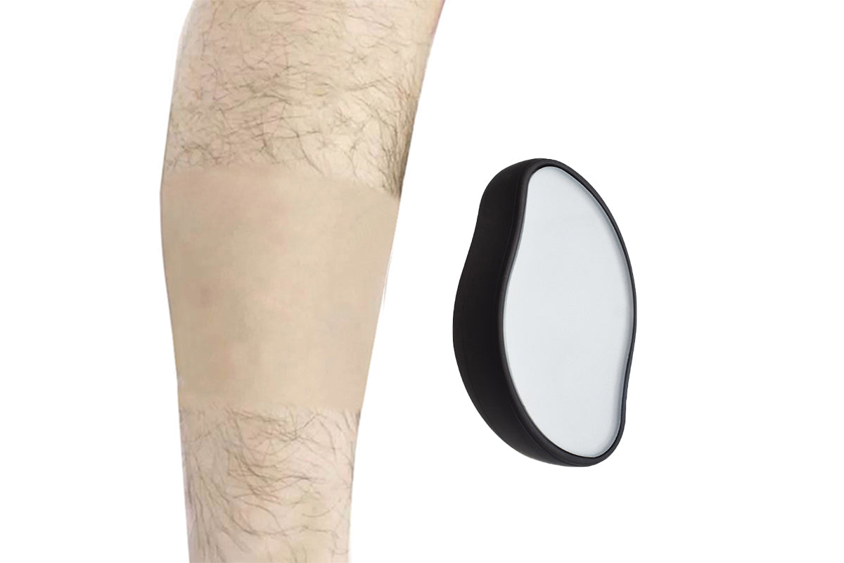Reusable Crystal Hair Remover Magic Painless Exfoliation Hair Removal Tool-Black