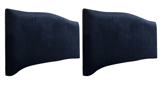 2pcs Solid Color Dustproof Cover For Bed Headboard Comfortable Headboard Slipcover Bed Head Protector Cover for Bedroom-Navy