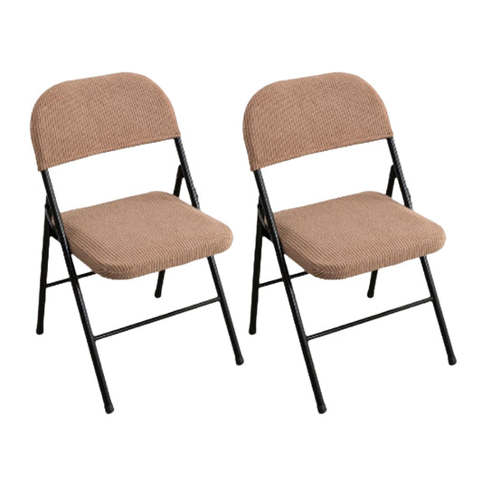 2Pcs Folding Chair Two Pieces Split Cover Anti-dust Chari Cover-Grey