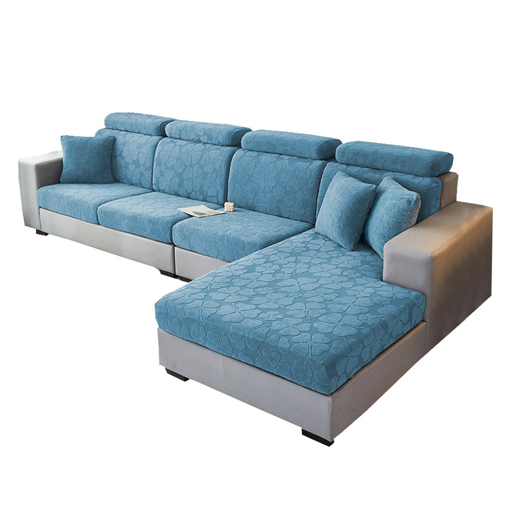 Stretch Couch Cushion Slipcovers Anti-Slip Sofa Covers -Blue