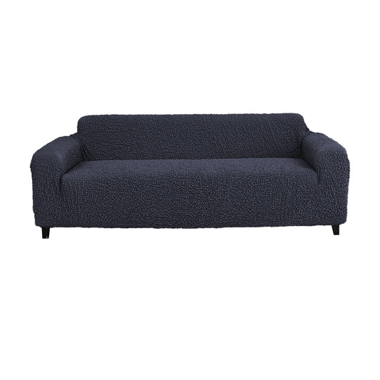 Cloud Yarn Elastic Sofa Cover Full Coverage Couch Furniture Protector -Black