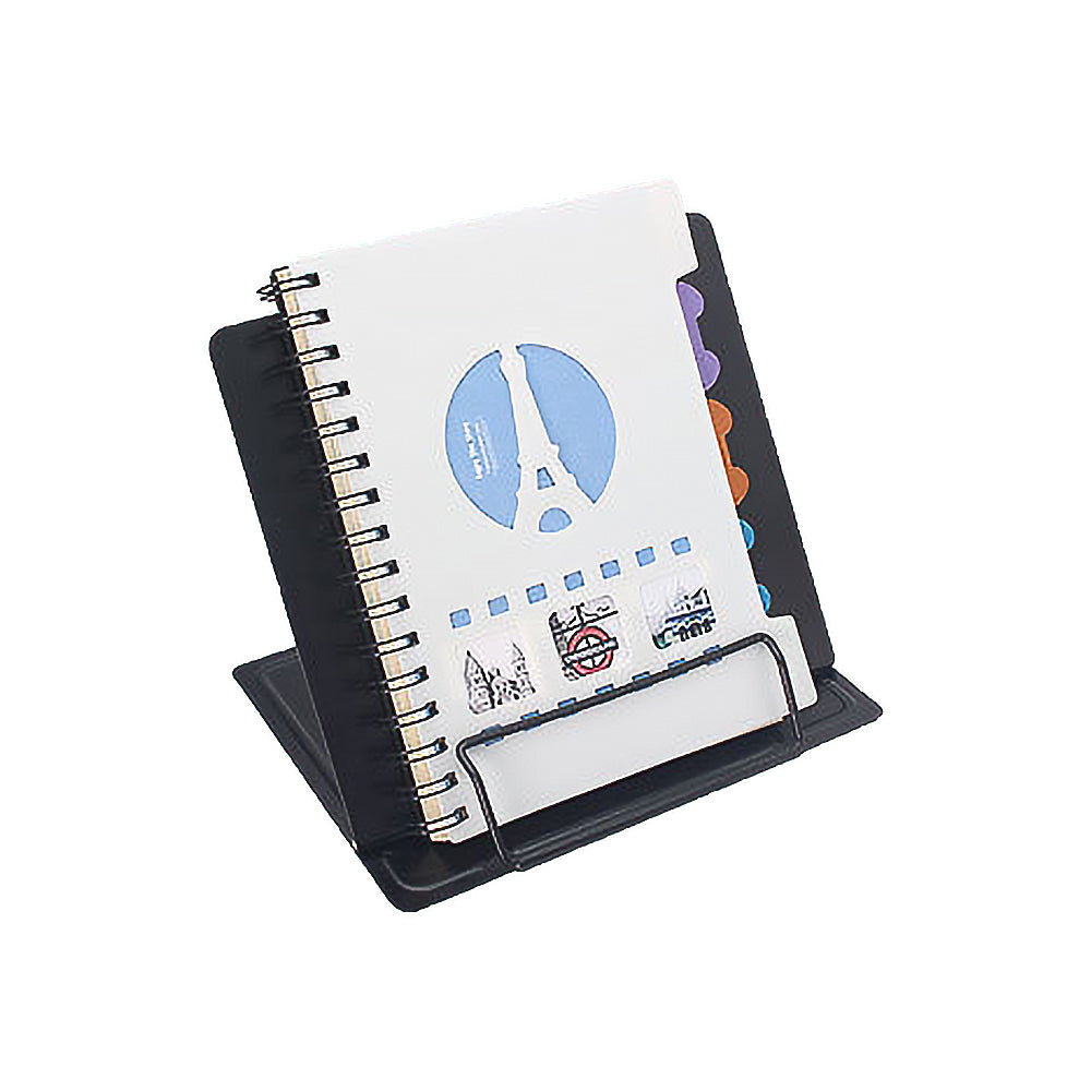 For Reading Book Stand Adjustable Metal Book Holder Black