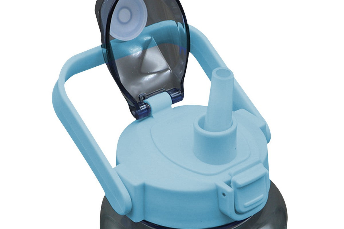 Food Grade Plastic Cup Transparent Drinking Water Bottle 2000ml-Green