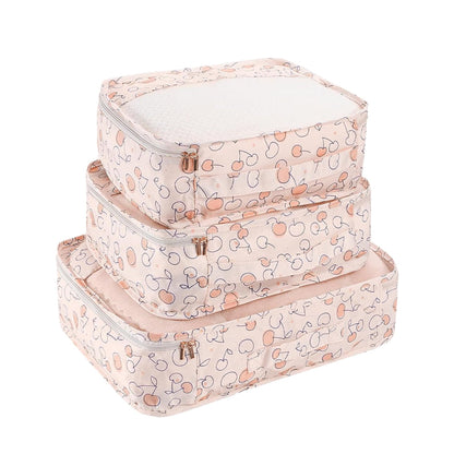 7-Piece Set Travel Packing Bags Luggage Storage Bag Arrangement Pouch Organizer Style 4