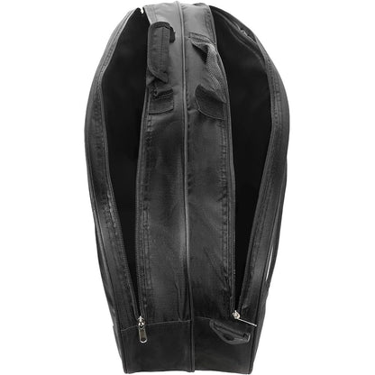 Badminton Bag for 4 to 6 Rackets with Shoe Compartment - Black