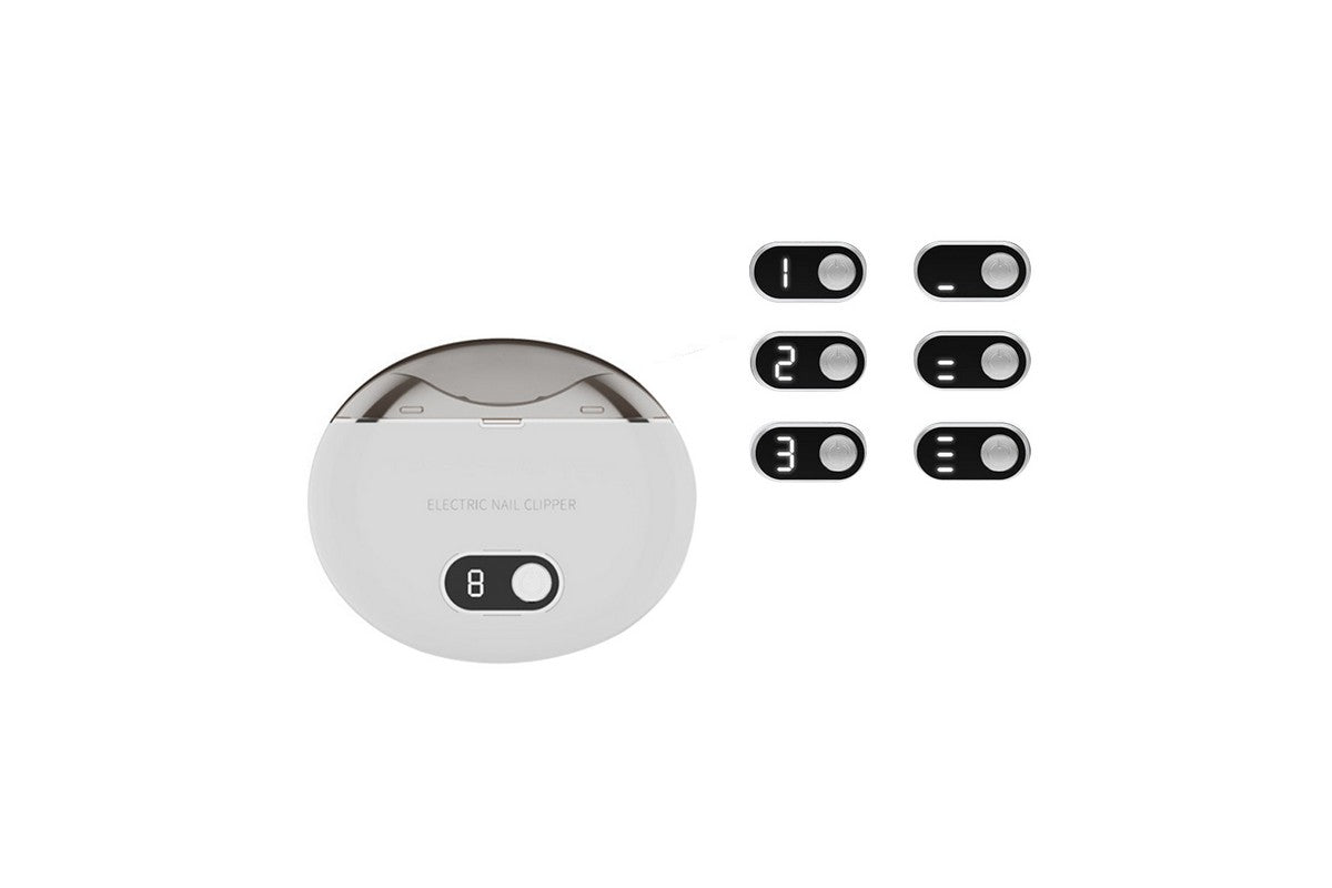 Electric USB Automatic Nail Clipper - White
