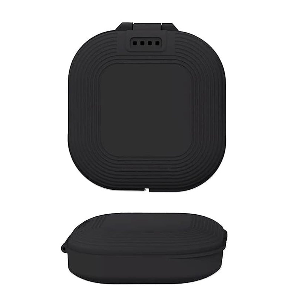 Retainer Case with Mirror and Retainer Removal Tool Mouth Guard Storage Box-Black