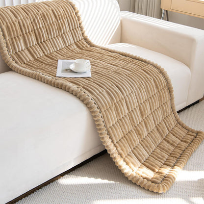 Couch Cover for Dogs Washable Fuzzy Pet Couch Cushion-Khaki