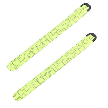 2Pcs Rechargeable  Glowing Bracelet LED Slap Wristband Night Running Security Armband Strap Green
