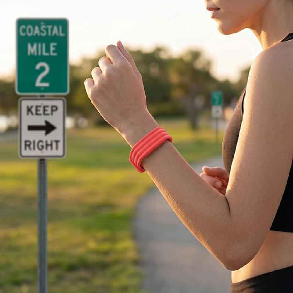 2 Piece Silicone Band Replacement for Google Fitbit Air-Blue and Red