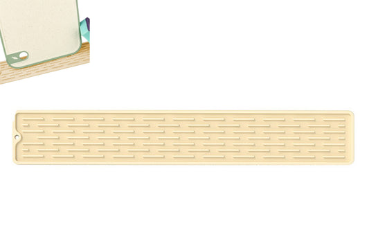 Sink Silicone Faucet Mat Sink Drain Drip Protection Pad for Kitchen-Yellow