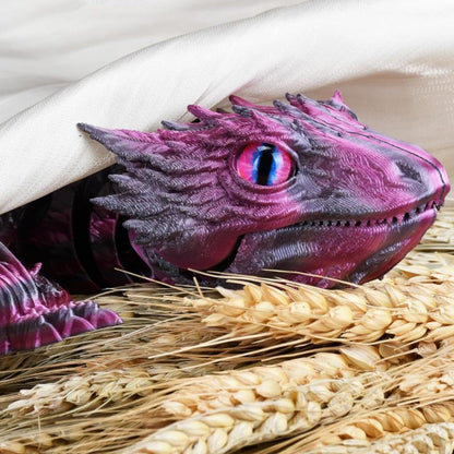 3D Printed Wyvern Dragon Flexible Articulated Dragon Toy Desktop Decor Style 5