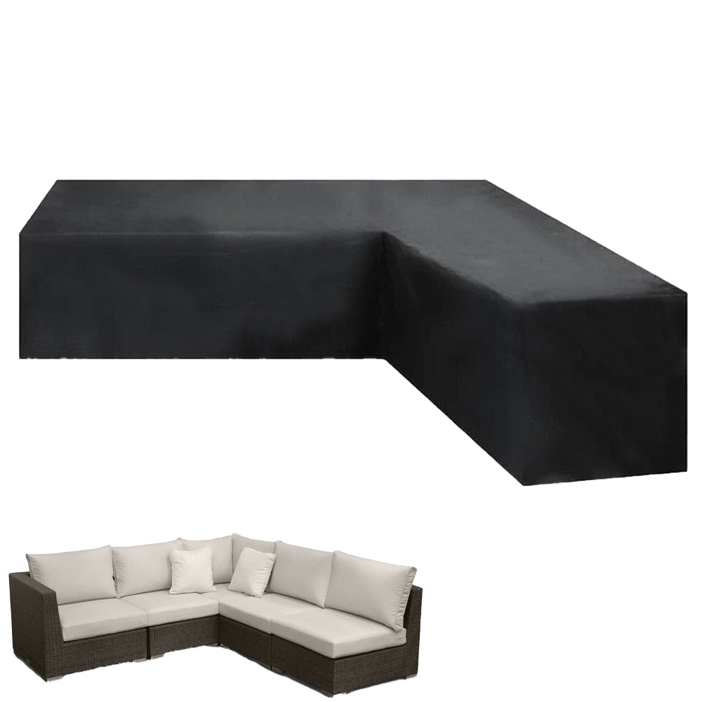 Waterproof L-Shape Outdoor Furniture Cover for Sectional Lounge Sets-Style 1