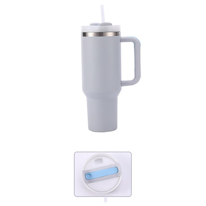 40oz Insulated Tumbler Stainless Steel Double Wall Water Bottle Travel Mug Grey