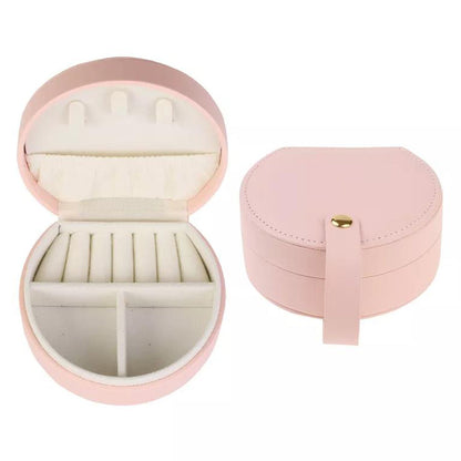 Travel Jewelry Case with Detachable Handle Accessory Organizer Pink