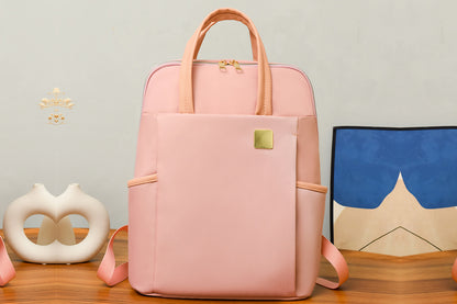 Laptop Backpack for 13.3-inch Laptops Water-resistant Multiple Compartments Laptop Bag -Pink