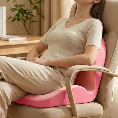 Ergonomic Back Hip Support Cushion For Office Chair And Car Seat-Red