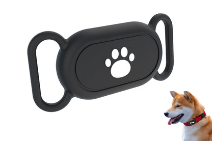 Silicone Pet Collar Holder Case for Samsung Galaxy SmartTag 2 - Cat paw