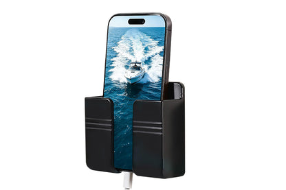 2 Pack Wall Mount Phone Holders - Black
