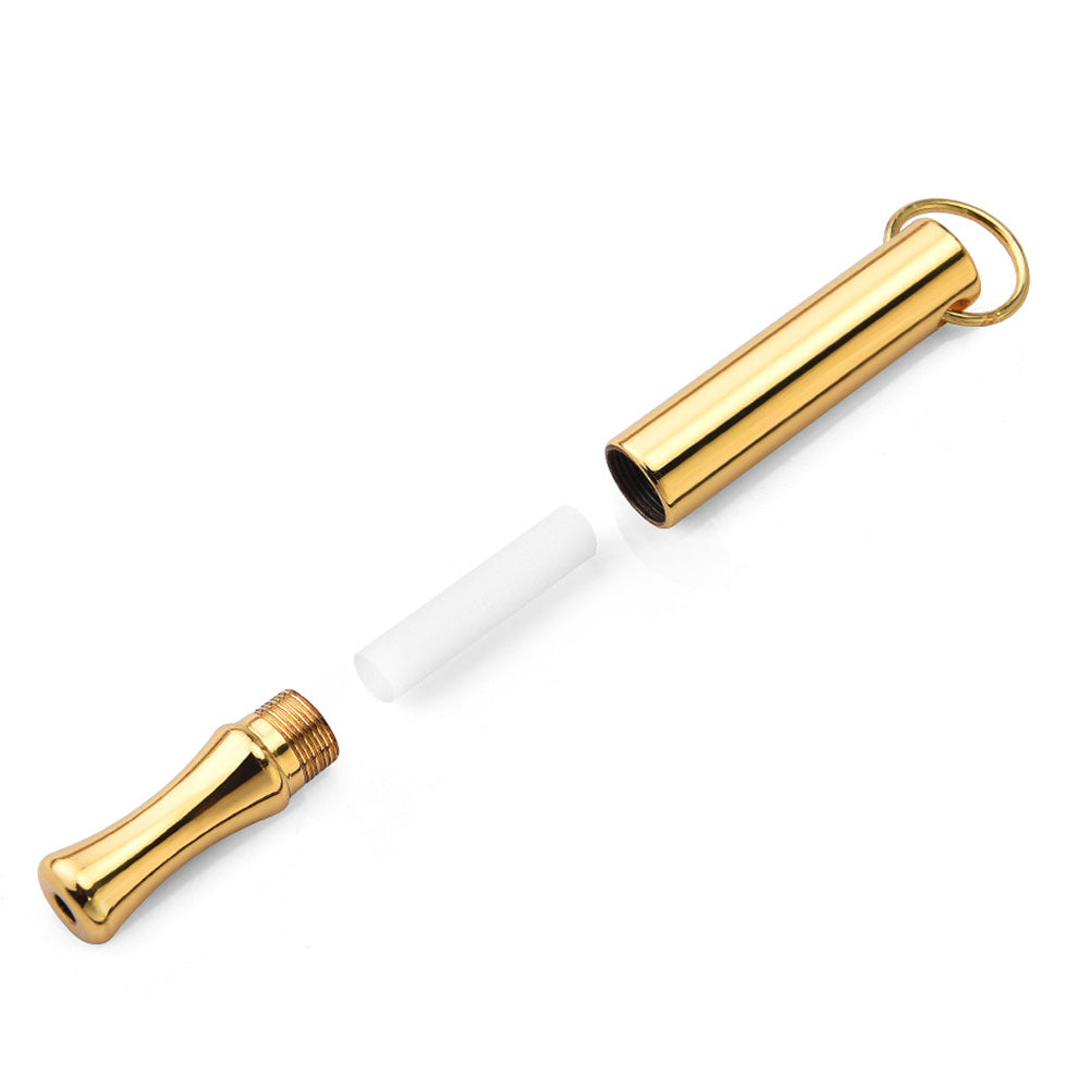 Mint Breathing Necklace with Fidget Ring for Stress Anxiety and Mindful Breathing-Gold