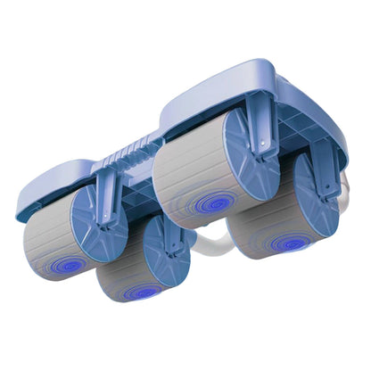 4-Wheel Automatic Rebound Ab Roller with Elbow Support Ab Exercise Machine Blue