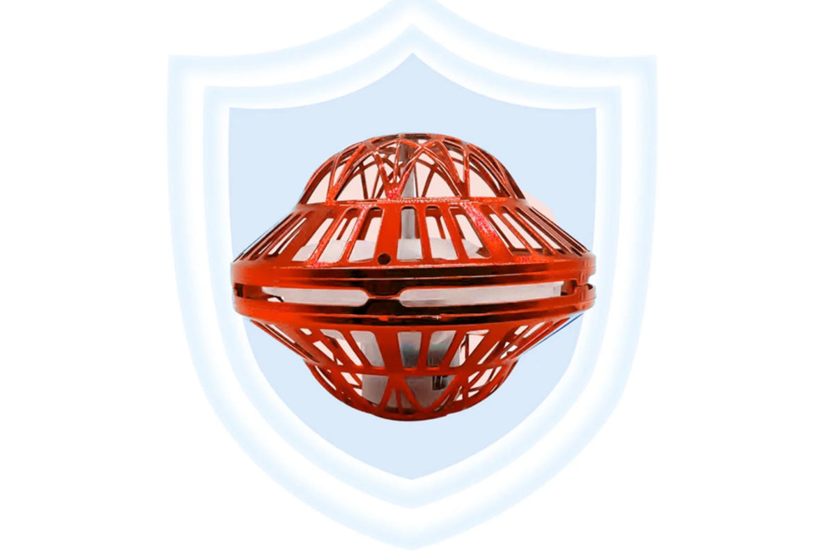 Flying Orb Ball Toy Galaxy Boomerang Hover Ball with LED Light -Red
