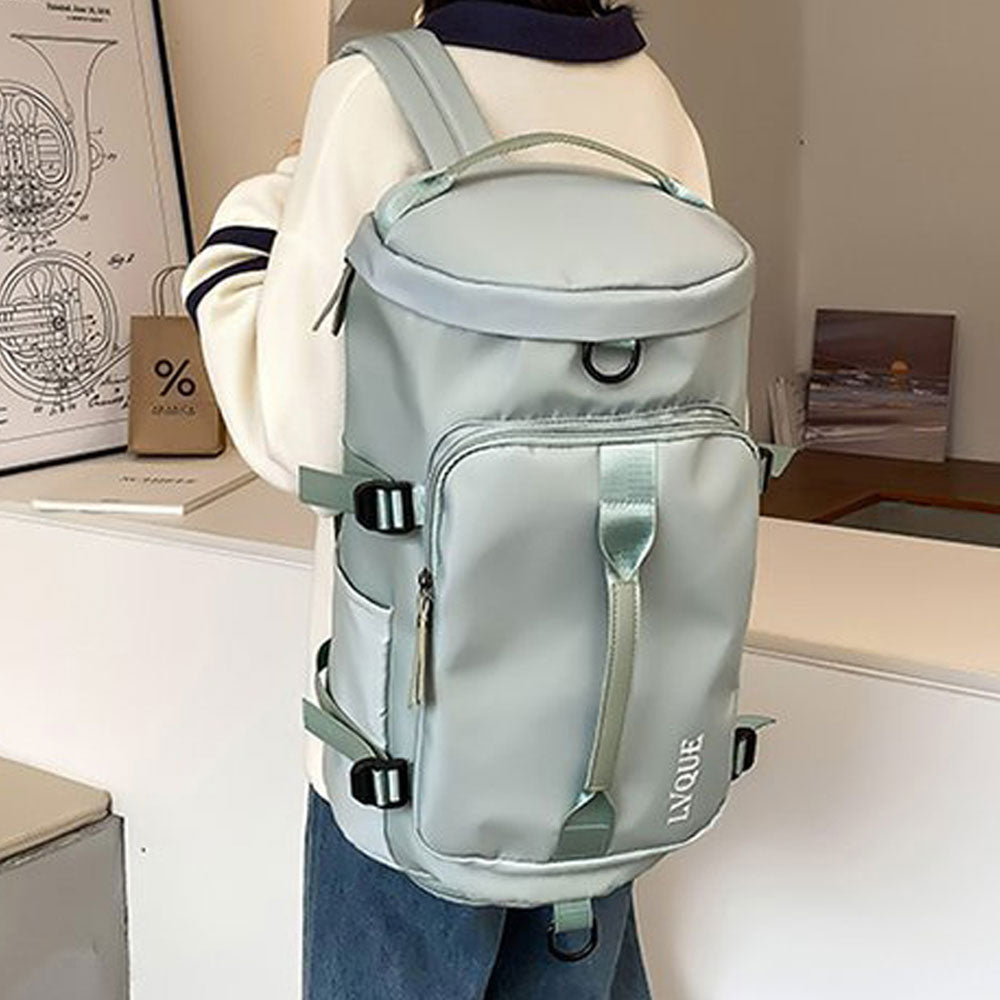 Large Capacity Travel Duffle Bag Sport Gym Backpack -Green
