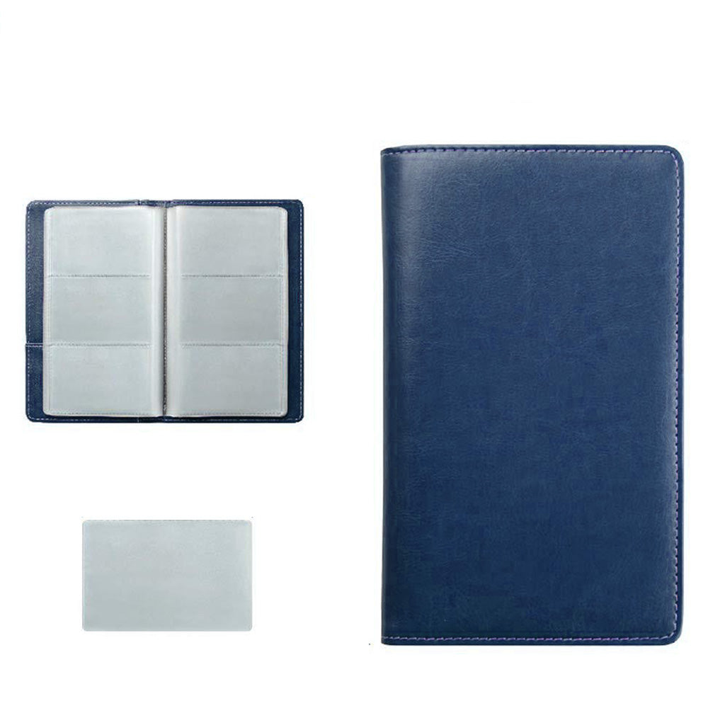 120-Slot Capacity Business Card Holder Album-Dark Blue
