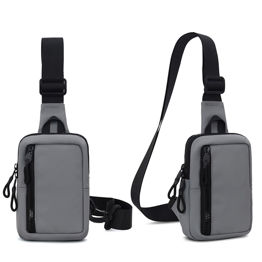 Small Crossbody Bag for Men Women Mini Sling Bag Travel Running Phone Daypack Grey