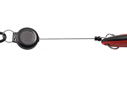 Dual Sided Golf Club Groove Cleaner Brush Tool with Retractable Carabiner -Red