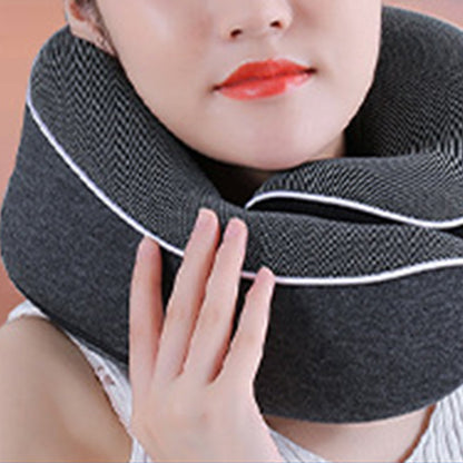 Travel Neck Pillow Memory Foam Airplane Pillow Dark Grey