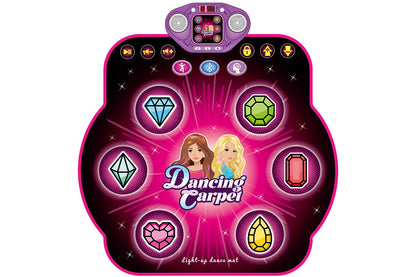 Dance Mat Toys Electronic Dance Pad with Light-up 6-Button Wireless Bluetooth